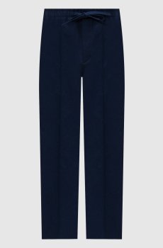 Синие брюки с эмблемой