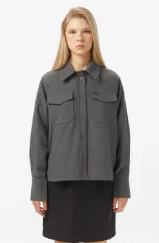 Женская серая рубашка Серый 36 Lacoste CF2604050