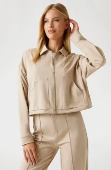 Женская бежевая спортивная кофта Бежевый L Guess V5YL08.KCX42;G1DR