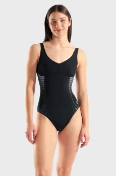 Женский черный купальник NICESENESS SWIMSUIT U BACK Черный 38 Arena 010253-505
