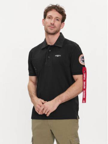 Aeronautica Militare Поло 241PO1769J611 Чорний Regular Fit Aeronautica Militare Поло 241PO1769J611 Чорний Regular Fit