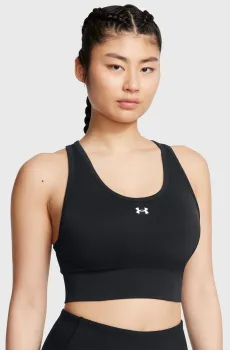 Женский черный топ Vanish Seamless Mid Bra Черный M Under Armour 1384419-001