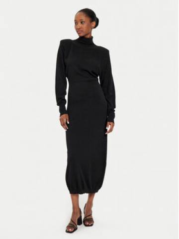 Kontatto Трикотажна сукня 3M0175 Чорний Regular Fit Kontatto Трикотажна сукня 3M0175 Чорний Regular Fit