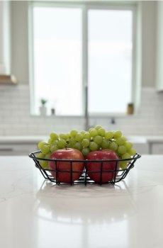 Залізний кошик для фруктів - чорний