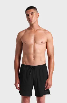 Мужские черные плавательные шорты SIDE ZIP BEACH BOXER Черный L Arena 009759-550