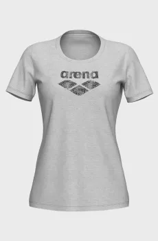 Женская серая футболка Серый L Arena 007670-520