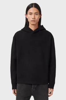 Мужское черное шерстяное худи MARKO Черный XXL AllSaints M029KD