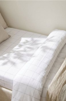 Бавовняне простирадло з еластичною гумкою 160x200 - сірий