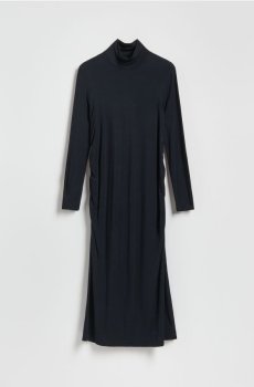 Reserved - Сукня з тканини з додаванням модалу - чорний - 373HZ-99X