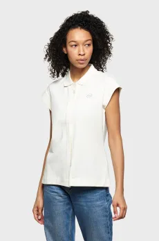 Женское белое поло POLO-S ROMA W STC PQ Белый S Lotto 215841/N03