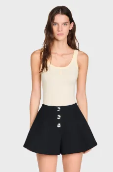 Женские черные шорты Черный 40 Sandro SFPSH00583_Black