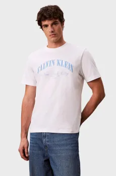 Мужская белая футболка 20S MARCH Белый XXL Calvin Klein Jeans LV04RF820G