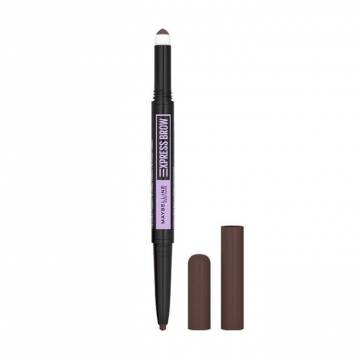 Карандаш-тени для бровей Maybelline New York Express Brow Satin Duo 04 Dark Brown, 0.71 г Карандаш-тени для бровей Maybelline New York Express Brow Satin Duo 04 Dark Brown, 0.71 г