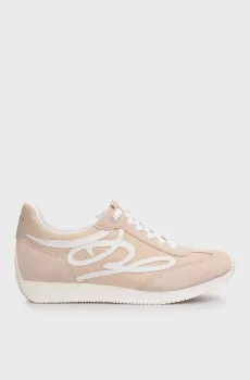 Женские бежевые кроссовки SKROLL Бежевый 38 Guess FLPSKRSUE12
