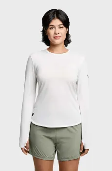Женский белый лонгслив STOPWATCH LONG SLEEVE Белый L Saucony SAW800486-WH