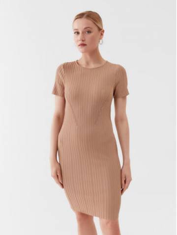 Guess Трикотажна сукня W3YK60 Z2U00 Бежевий Slim Fit Guess Трикотажна сукня W3YK60 Z2U00 Бежевий Slim Fit