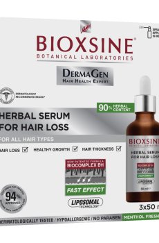 Сыворотка против выпадения волос Biota Bioxsine DermaGen, 3*50 мл