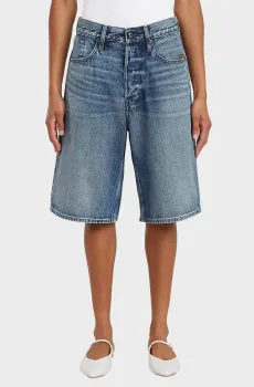 Женские синие джинсовые шорты Bermuda Clean Синий 24 G-Star RAW D28383,E352