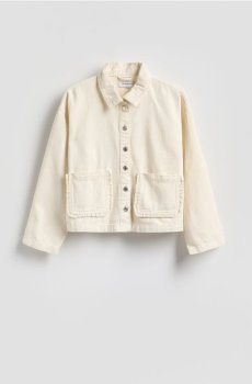 Reserved - Джинсова куртка з кишенями - кремовий - 133IL-01J
