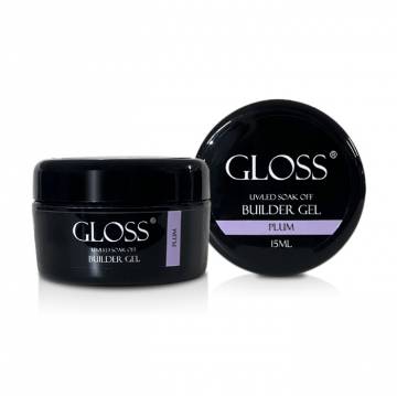 Однофазный гель для ногтей Gloss Builder Gel UV/LED Soak Off, Plum, 15 мл Однофазный гель для ногтей Gloss Builder Gel UV/LED Soak Off, Plum, 15 мл