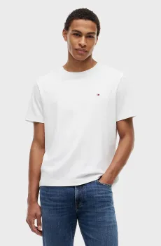 Мужская белая футболка LIGHT INTERLOCK TEE Белый XL Tommy Hilfiger MW0MW37508
