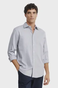Мужская серая рубашка Серый XL SPRINGFIELD 1503550