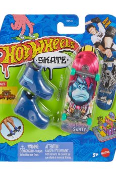 Игровой набор Hot Wheels Скейт и обувь для пальчиков, Gorilla Chilla, синий, от 5 лет (HGT46)