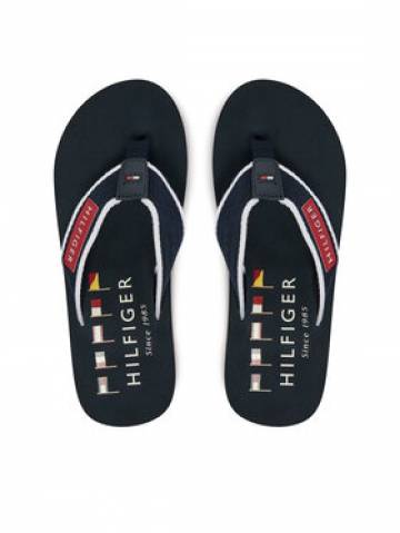 Tommy Hilfiger Вєтнамки Patch Hilfiger Beach Sandal FM0FM05435 Cиній Tommy Hilfiger Вєтнамки Patch Hilfiger Beach Sandal FM0FM05435 Cиній