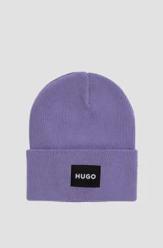Женская сиреневая шапка Сиреневый ONESIZE HUGO 50521405;549
