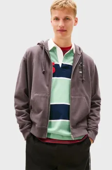 Мужское серое худи RLX DNA Серый L Tommy Jeans DM0DM22378