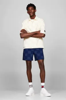 Мужские темно-синие шорты в клетку TJCU 1985 CHECKEROARD Синий S Tommy Jeans DM0DM18507