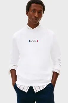 Мужской белый свитшот BRAND LOVE SWEATSHIRT Белый S Tommy Hilfiger MW0MW41428