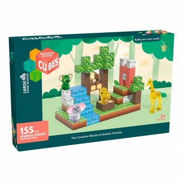 Конструктор My World Магнітні блоки з тваринками 155 деталей (CJ-4539683)