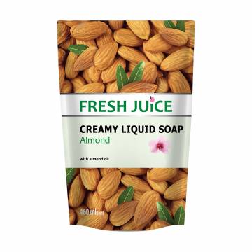 Жидкое крем-мыло Fresh Juice Миндаль, с увлажняющим миндальным молочком, 460 мл (дойпак) Жидкое крем-мыло Fresh Juice Миндаль, с увлажняющим миндальным молочком, 460 мл (дойпак)