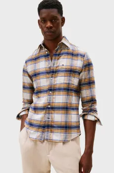 Мужская рубашка в клетку HERO FLANNEL TARTN Разноцветный M Tommy Hilfiger MW0MW40473