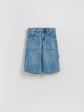 Reserved - Джинсові шорти - синій - 004FO-55J
