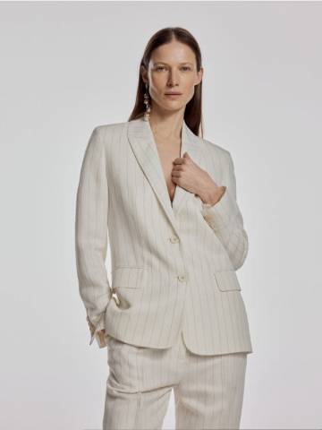 Reserved - Піджак у смужку - кремовий - 144FX-01X Reserved - Піджак у смужку - кремовий - 144FX-01X