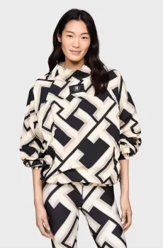 Женский анорак с узором AMD OVERSIZED POPOVER JACKET Разноцветный S-M Tommy Hilfiger WW0WW41133