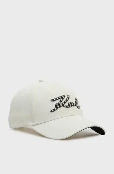 Женская белая кепка SIGNATURE Белый ONESIZE Karl Lagerfeld B2W33021