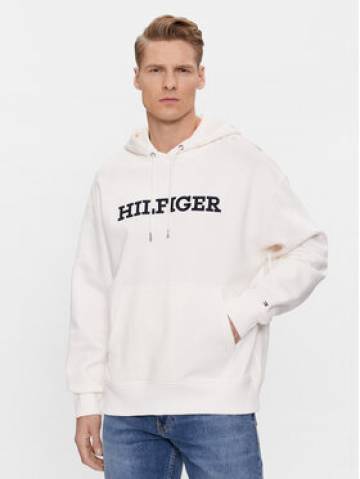 Tommy Hilfiger Світшот Monotype Embro MW0MW33062 Білий Regular Fit Tommy Hilfiger Світшот Monotype Embro MW0MW33062 Білий Regular Fit