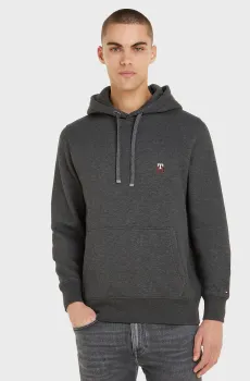 Мужское серое худи SMALL IMD Серый M Tommy Hilfiger MW0MW29283