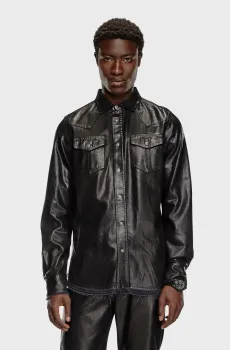 Мужская черная рубашка D-VEGA Черный L Diesel A12622 068MR