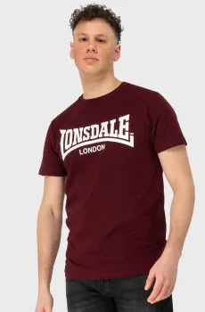 Мужская бордовая футболка FULWOOD Бордовый M Lonsdale 117821