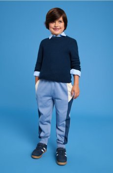 Трикотажні штани - синій