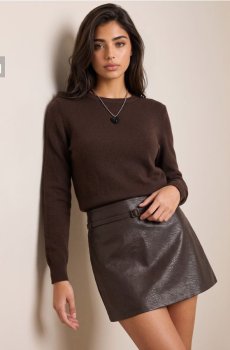 Однотонний светр із вовною - dark grey jeans
