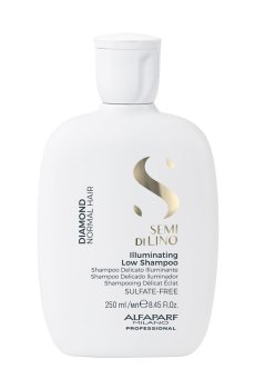 Шампунь для волос с микрокристаллами Alfaparf Milano Semi Di Lino Diamond Illuminating Low Shampoo, 250 мл