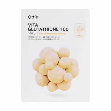 Осветляющая тканевая маска для лица Ottie Vita Glutathione 100 Mask, 25 мл Осветляющая тканевая маска для лица Ottie Vita Glutathione 100 Mask, 25 мл