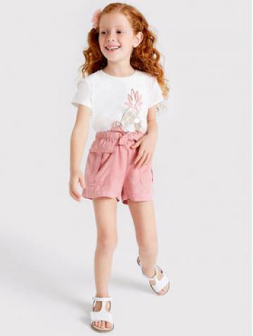 Mayoral Шорти з тканини 3274 Рожевий Regular Fit Mayoral Шорти з тканини 3274 Рожевий Regular Fit