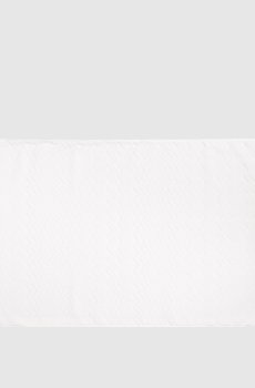 Белый махровый коврик для ванной комнаты Chail