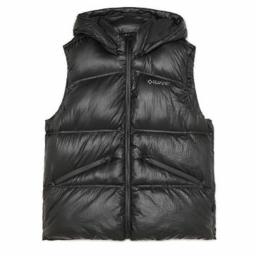 Cropp - Стеганий жилет з капюшоном - чорний Cropp - Стеганий жилет з капюшоном - чорний